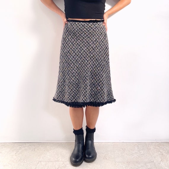 Tweed midi top skirt uk