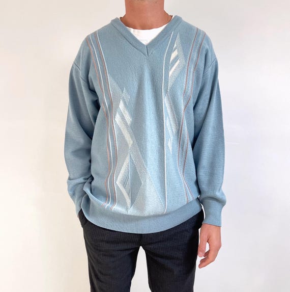 Baby blue jumper mens best sale