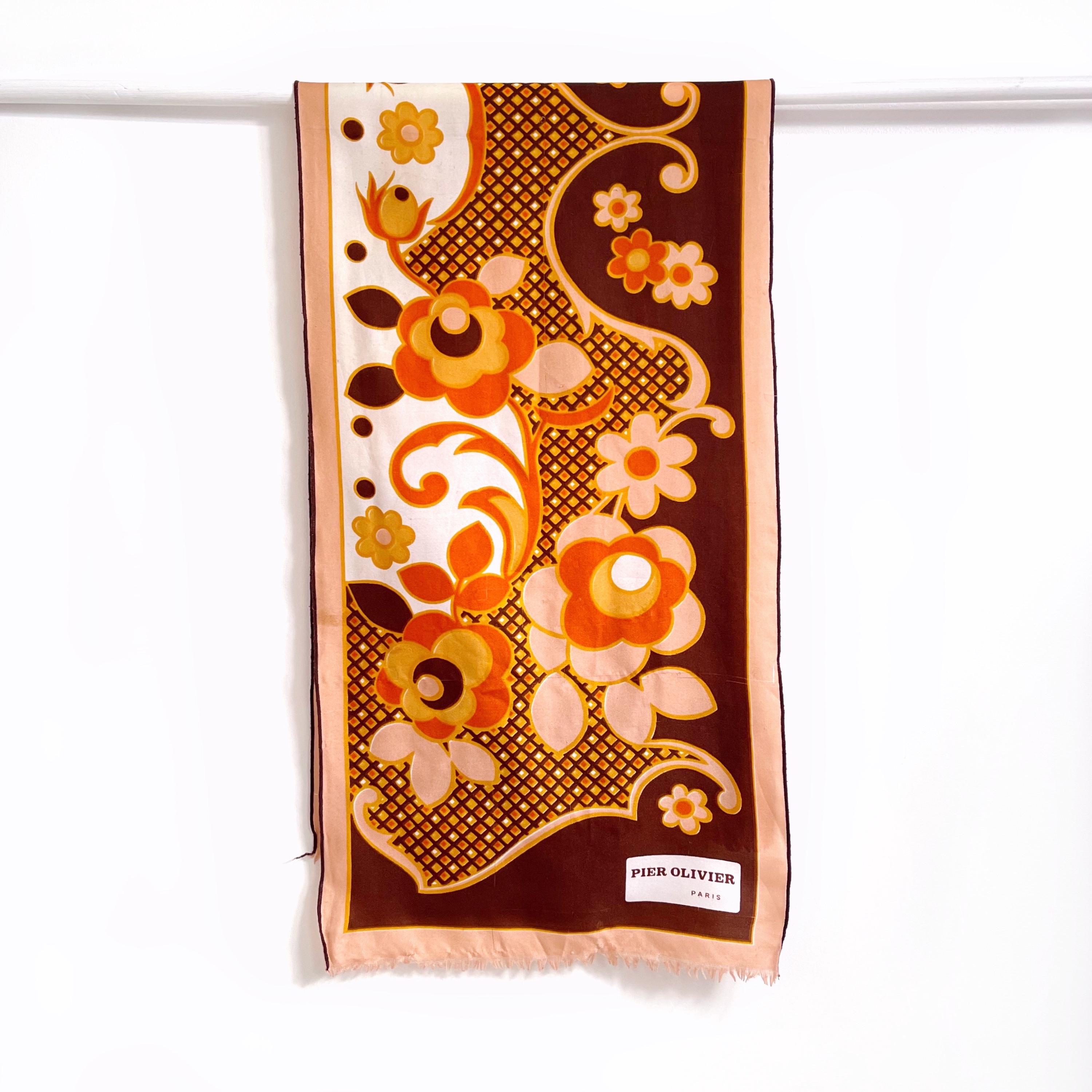 Foulard En Soie Pier Olivier - Multicouleur - Style Bandana/carré - Occasion Bon état