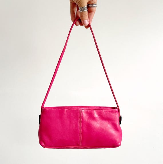 Y2K Vintage SMITH CANOVA Hot Pink Baguette Handbag 00s Tiny Leather Shoulder Bag Small Etsy Australia