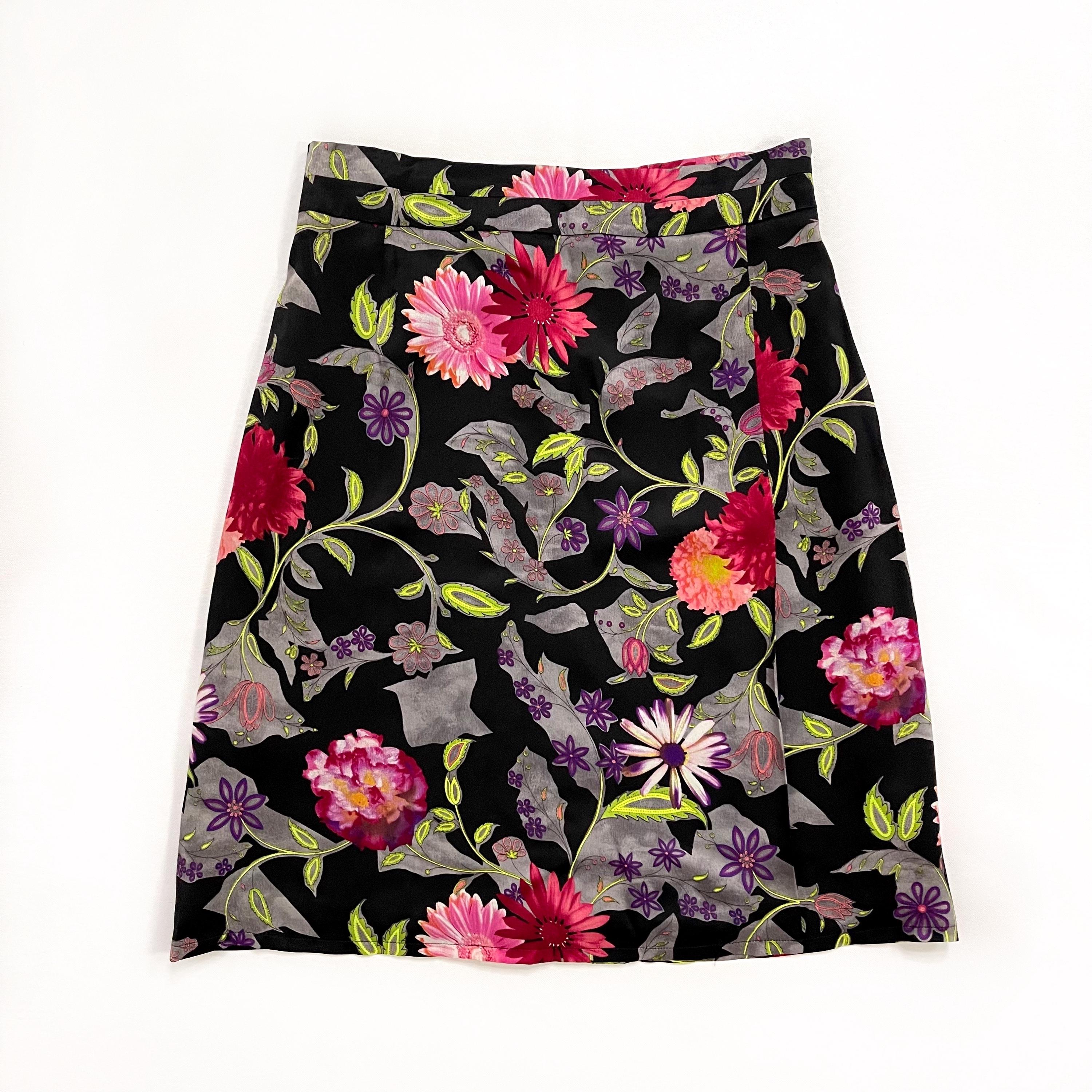 Christian Lacroix Bazar 花柄スカート 00s Vintage BAZAR De CHRISTIAN LACROIX Bright Floral Skirt | Y2K