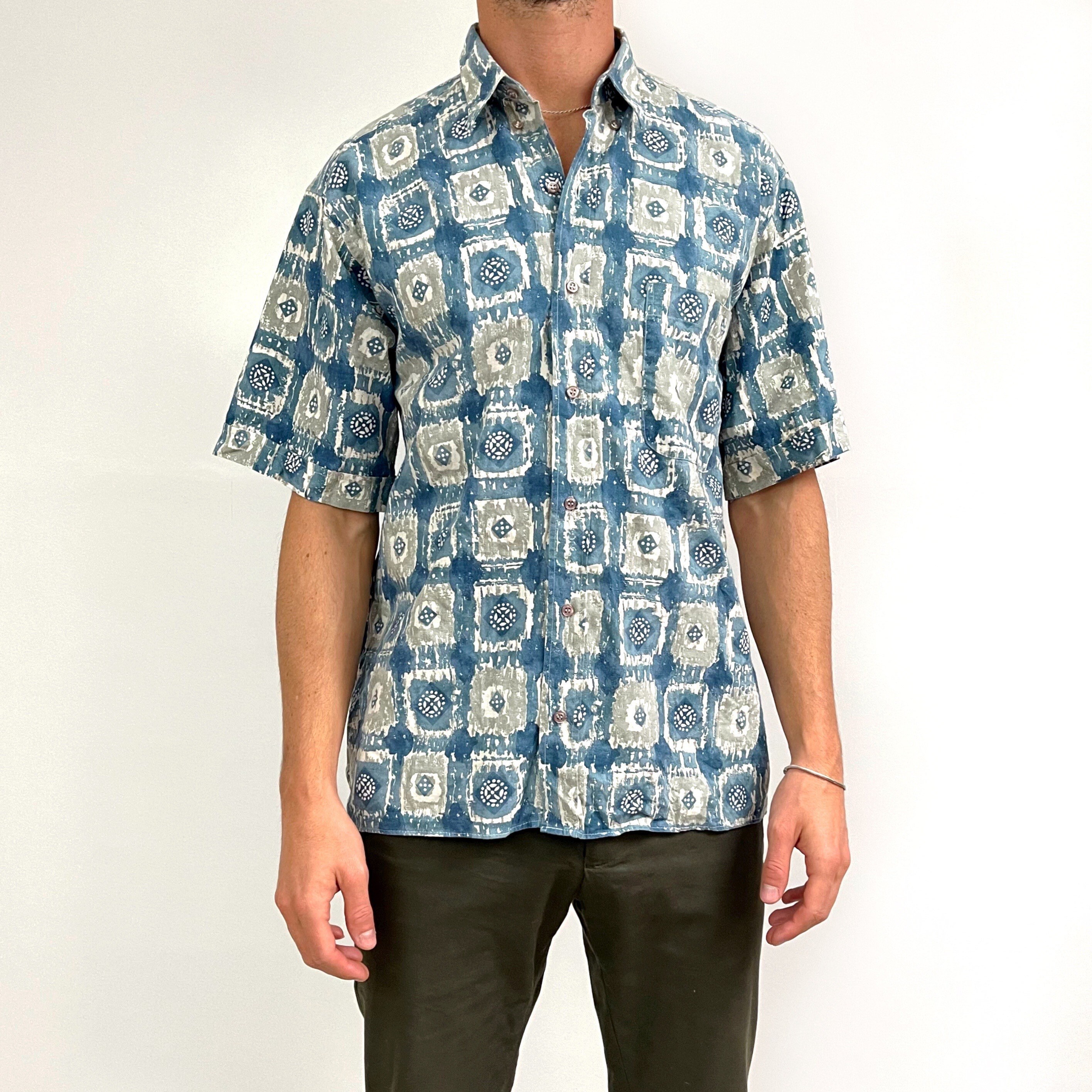 ★OAMC★ Rings Graphic Print Short Sleeve T-Shirt Midnight B OAMC - RINGS T-SHIRT | HBX - Globally Curated Fashion and