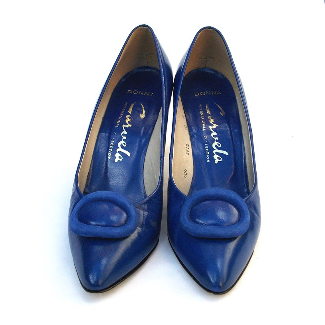 Vintage Blue Shoes Carvela High Heels | Etsy