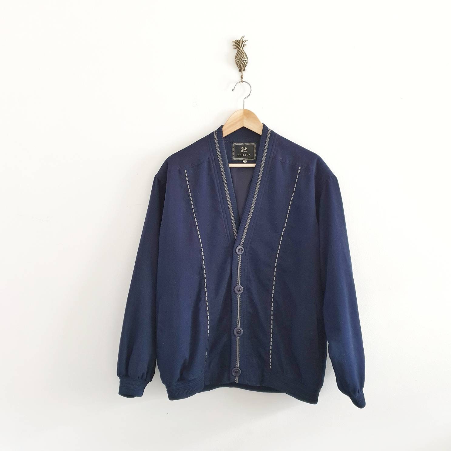 Image of Vintage Men's Jacket in Navy