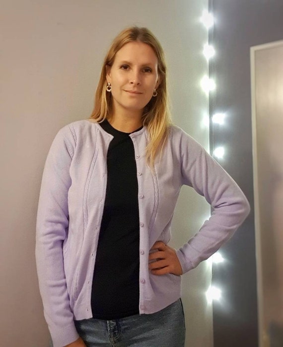 Vintage Lilac Cardigan