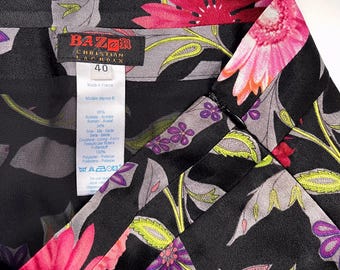 Christian Lacroix Bazar 花柄スカート 00s Vintage BAZAR De CHRISTIAN LACROIX Bright Floral Skirt | Y2K