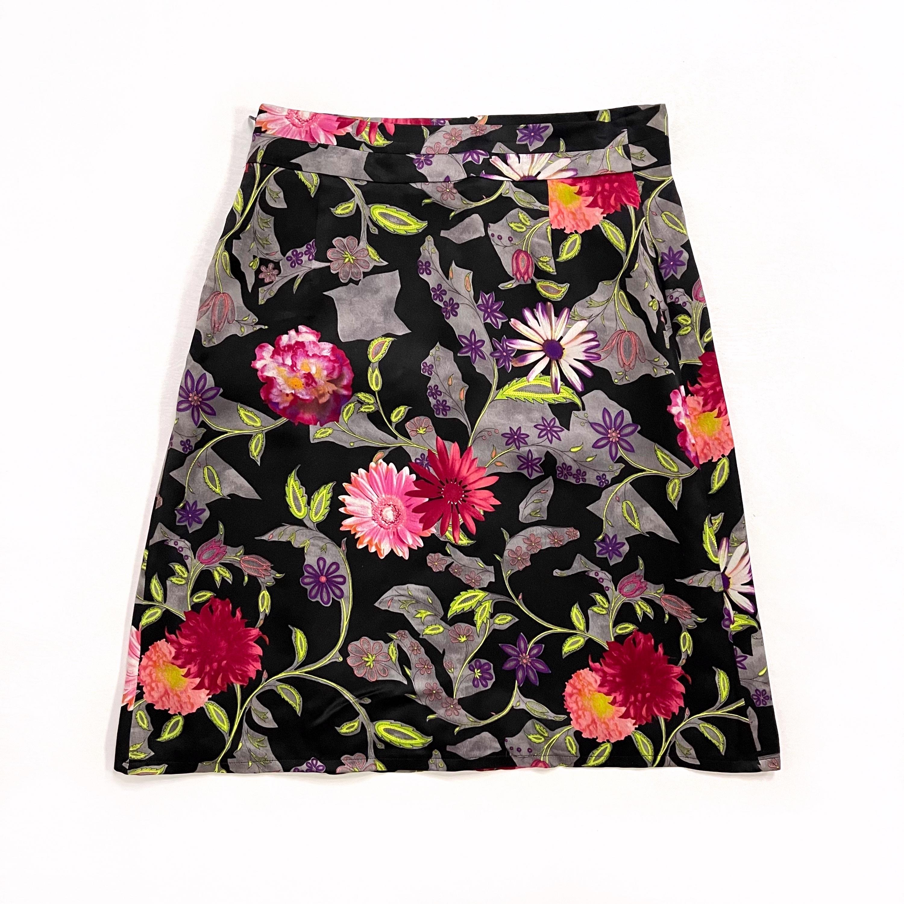 00s Vintage BAZAR De CHRISTIAN LACROIX Bright Floral Skirt | Y2K