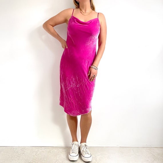 knee length dresses for ladies Pink Velvet Floral Ruched Mesh Midi Dress main image 0
