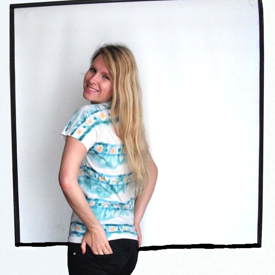 Image of Vintage Tie-Dye Stripy T-Shirt