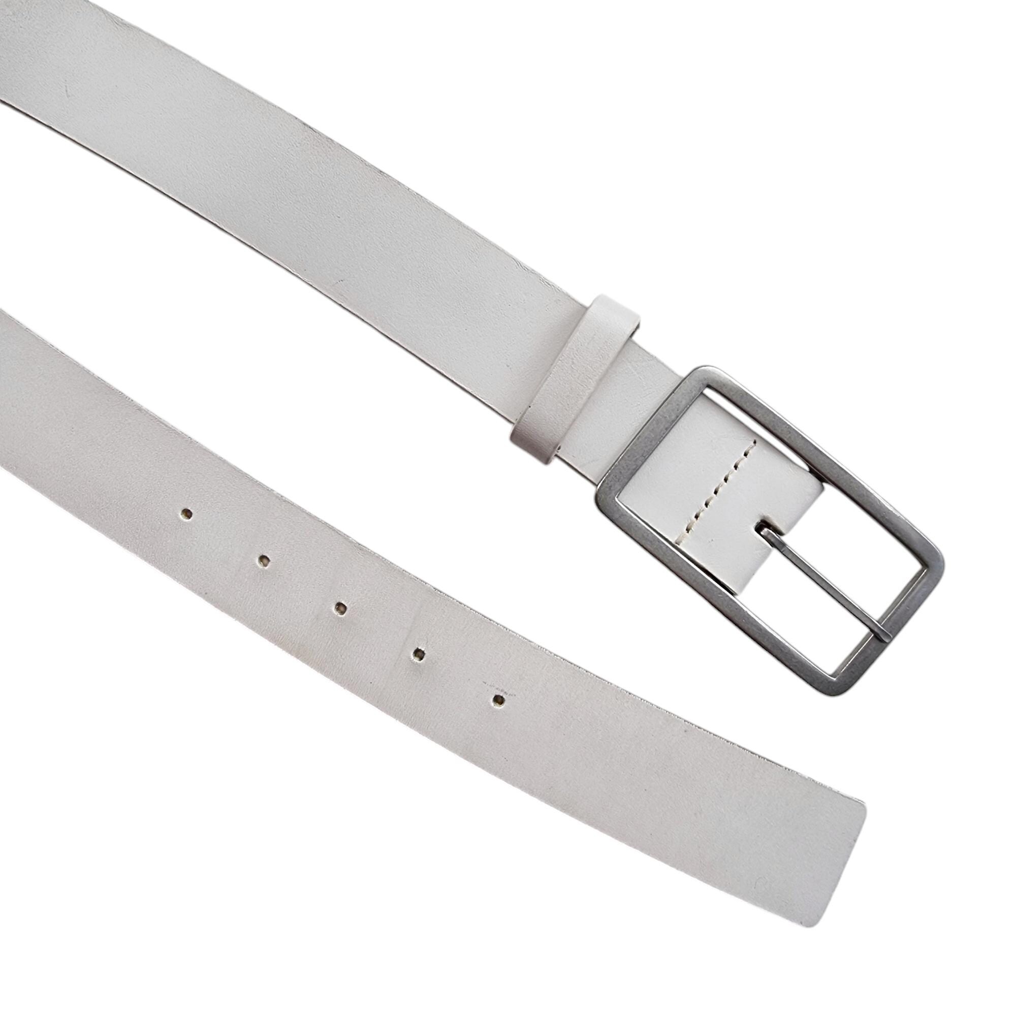 VINTAGE WHITE LEATHER/SILVER WAIST BELT NORDSTROM Buy Western Belts For Women | White Leather With Silver  main image 4