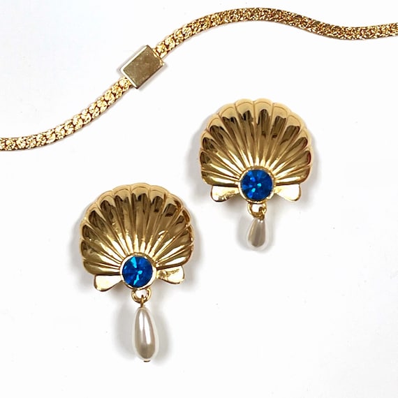 Shell clip on best sale earrings