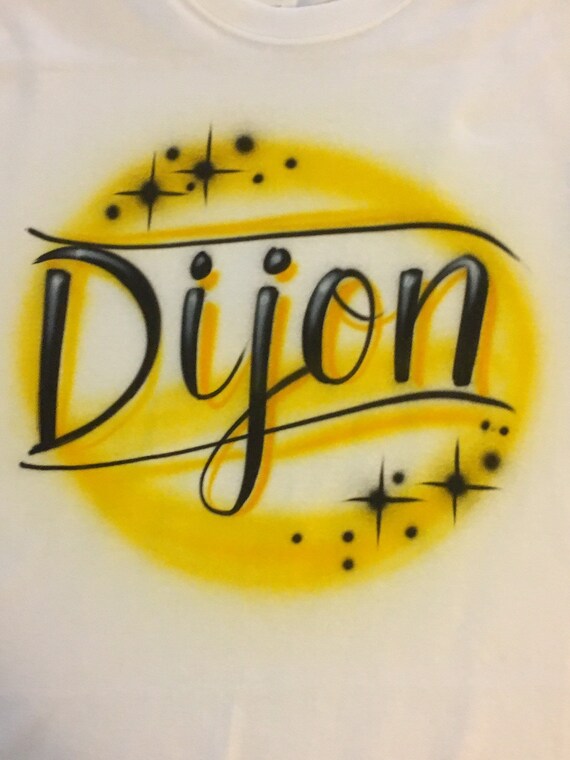 airbrush name t shirt