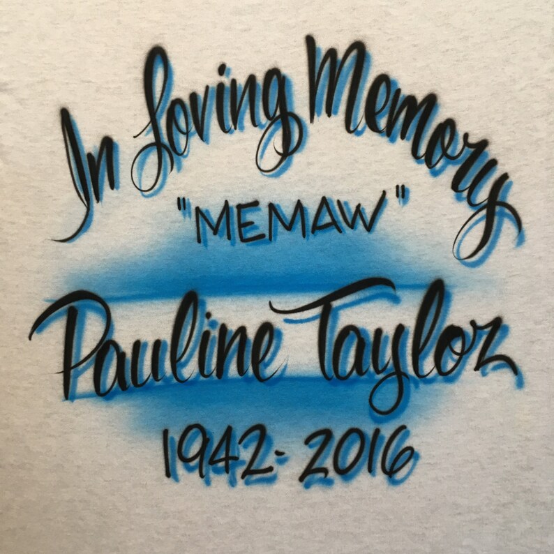 airbrush in loving memory