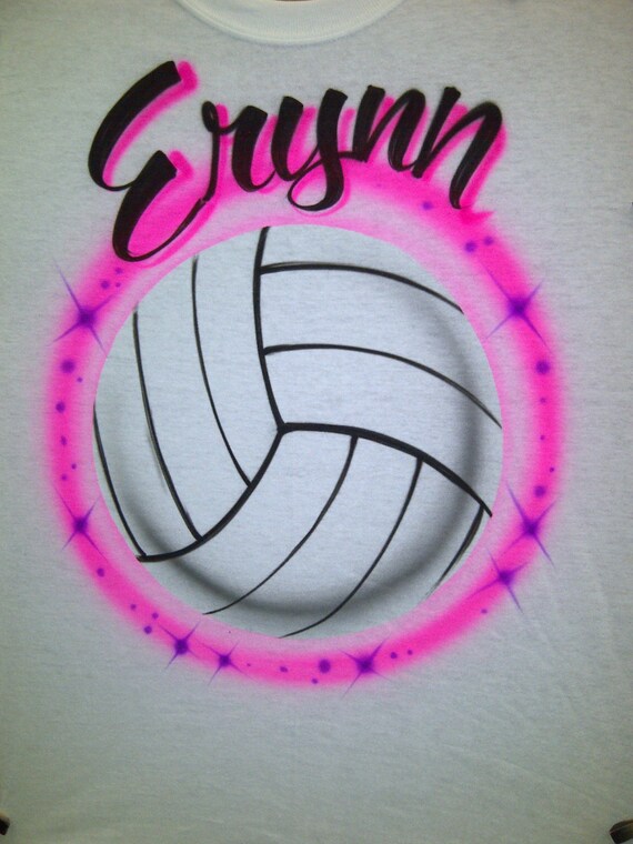 airbrush volleyball t shirt