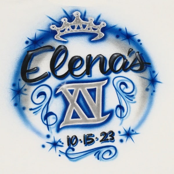 Airbrushed Shirt Etsy