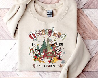 Disneyland Weihnachten Swatshirt, Disney sehr frohe Weihnachten Sweatshirt, Disneyland Weihnachten Familie Urlaub Shirt, Mickey & Friends Weihnachten Tee