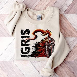 Igris The Bloodred Shirt, Igris Sweatshirt, Solo Leveling Shirt, Anime Graphic Tees, Gift For Him, Gift For Her, Igris Shirt, Anime Gifts,
