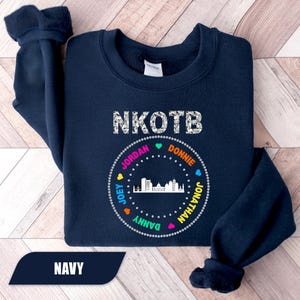 NKOTB Sweatshirt, New Kids On the Block Hoodie, NKOTB Group Concert Tour, NKOTB Vintage Sweater, Vintage Girls Tee, Classic Rock Sweatshirt
