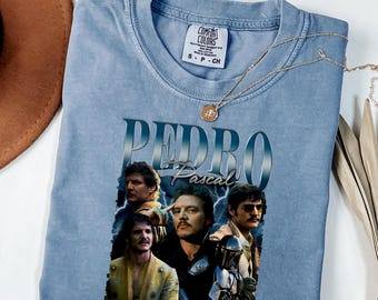 Pedro Pascal-shirt, retro grappig Pedro Pascal T-shirt, Pedro Pascal fans cadeau, Pedro Pascal grafisch T-shirt, cadeau voor haar, filmcadeau voor hem