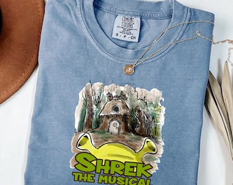 Shrek das musikalische Shirt, Retro Fiona und Shrek T-Shirt, lustiges Shrek T-Shirt, Trending Shrek Gesicht Meme Shirt, Shrek Liebhaber Geschenk, Geschenk für sie