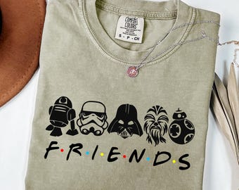 Star Wars Friends Shirt, Disney Star Wars Friends T-Shirt, Friends Shirt, Star Wars Fan Shirt, Gifts For Friends, Cartoon Lovers Tee