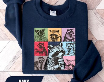 Raccoon Drink Coffee Sweatshirt, Raccoon Hoodie, Funny Raccoon Shirt, Funny Meme Sweatshirt, Raccoon Meme Sweatshirt, Raccoon Lover Gift
