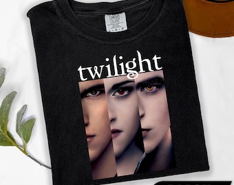 Twilight Inspired Comfort Colors Shirt, Vampire Wolf Romance Shirt, Twilight Saga Fan Shirt, Edward Bella Fan Merch, Gift for Book Lover