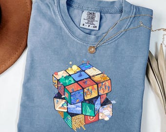 Rubiks Cube Shirt, Rubix Cube Gift, Puzzle Shirt, Mind Games shirt, Rubiks Lover Shirt, Cube Game Math T-Shirt, Game Lover Tee, Gift For Him