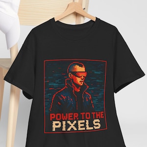 8-Bit Cyberpunk Rebel Tee: Pixelated Graphic T-Shirt