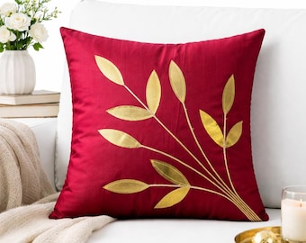 Luxury Satin Silk Cushion Cover – Decorative Sofa Pillow Case for Modern Home Decor Decorative Cushion Cover For Bedroom Sofa