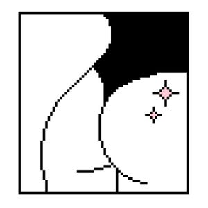 beautiful booty x-stitch pattern / funny cross stitch pattern / digital download