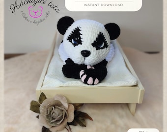 Panda Häkelanleitung - Amigurumi Panda Plüsch PDF, anfängerfreundlich
