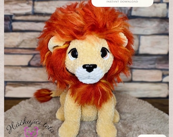 Löwe Amigurumi Häkelanleitung - Ausführliche PDF Spielzeuganleitung (PDF Download)