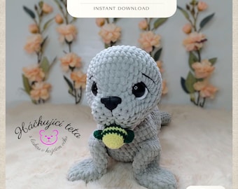 Amigurumi Robbe Häkelanleitung - Anfängerfreundliches Tier Spielzeug (PDF Download)