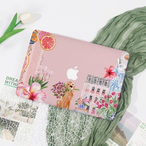 Pink Pastel Collage Macbook Case,Personalized Cover Birthday Gift Macbook 12 Macbook Pro 16 15 14 13 Macbook Air 15 13 11 A2337 2022 Ret 15