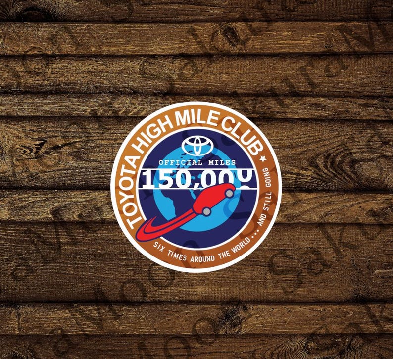 150k Miles High Mileage Sticker | Vintage Inspired High Mileage Sticker ...