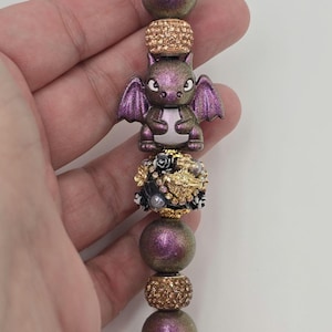 Dragon cane charm with or without adapter | cane charm | forearm crutches charm | walker handles charm | spoonies charm