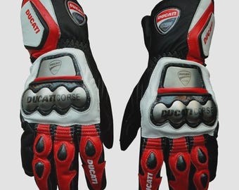 Ducati Motorcycle Gloves – Premium Leather Racing Biker Gear