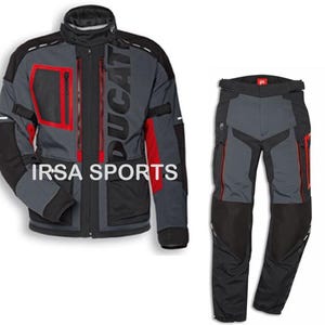 手作りのドゥカティC5モーターサイクルジャケット＆パンツ防水コーデュラテキスタイルレーシングスーツ