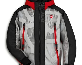 Ducati Overlay YO Men's Motorcycle Jacket Black/Red