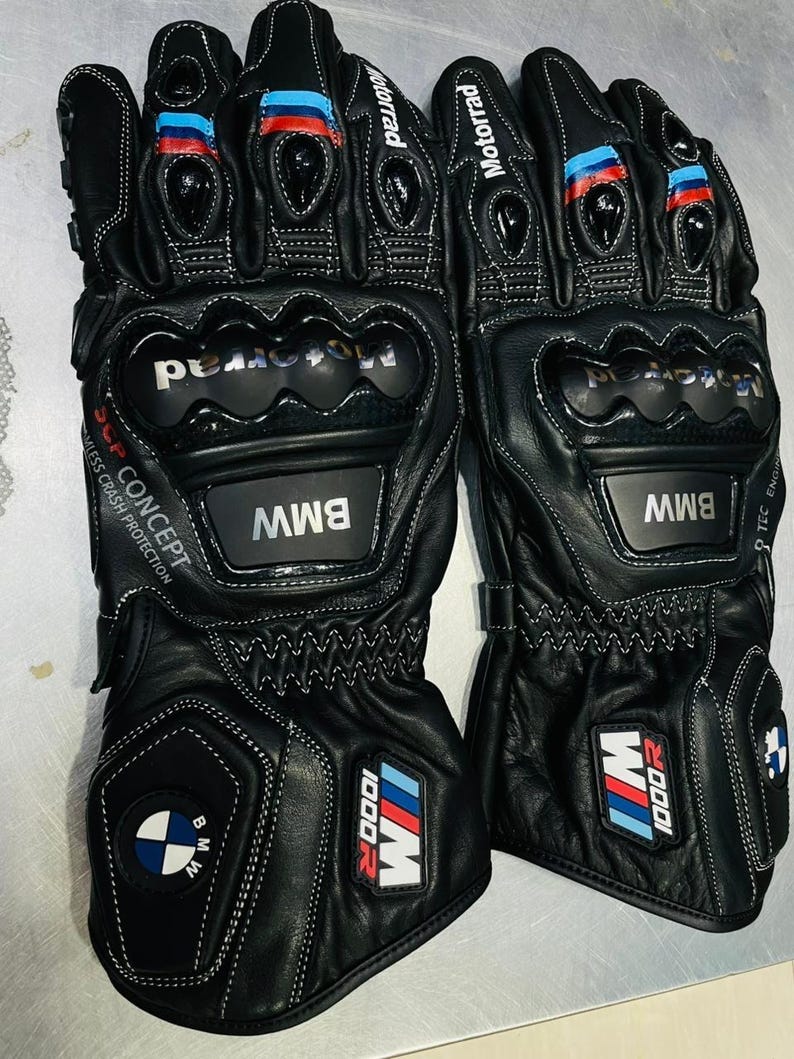 BMW Motorcycle Gloves – Leather, Racing Gear image 2