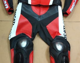 Ducati Leather Motorcycle Suit - Men’s Armoured Racing Gear