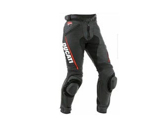 Ducati Corse C6 Racing leren broek– Premium motorbroek heren | Motorkleding van echt leer met CE-pantserbescherming