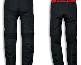Ducati Strada C4 Wasserdichte Motorradhose | CE Gepanzerte Textilreithose | Wasserdichte Bikerausrüstung für Herren | Touring- & Racinghose