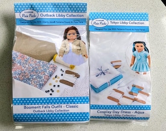 Pixie Faire Pixie Packs Tokyo and Outback Libby Collection for 18” Doll