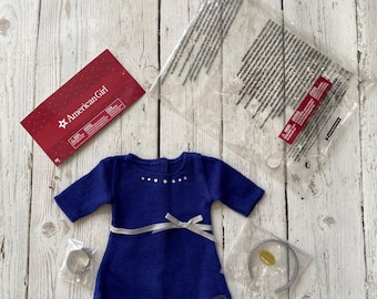 American Girl Truly Me Blue Rhinestone Studded Dress with Bracelet and Headband