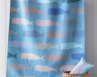 Tilda Creating Memories Blue Whale Quilt Kit (top + binding + backing)