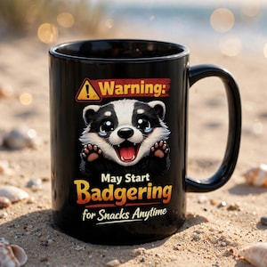 Caneca engraçada de texugo, caneca de café sarcástica e divertida, presente engraçado para colega de trabalho, caneca de escritório irreverente, caneca com humor animal, presente com citação sarcástica, 325ml 445ml