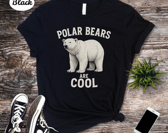 Polar Bear Shirt, Polar Bear Gifts, Arctic Animal Shirt, Ice Bear Shirt, Cute Polar Bear Shirt, Winter Animal Shirt, Polar Bear Tshirt