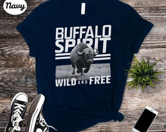 Buffalo Spirit T-Shirt: Wild and Free Bison Graphic Tee